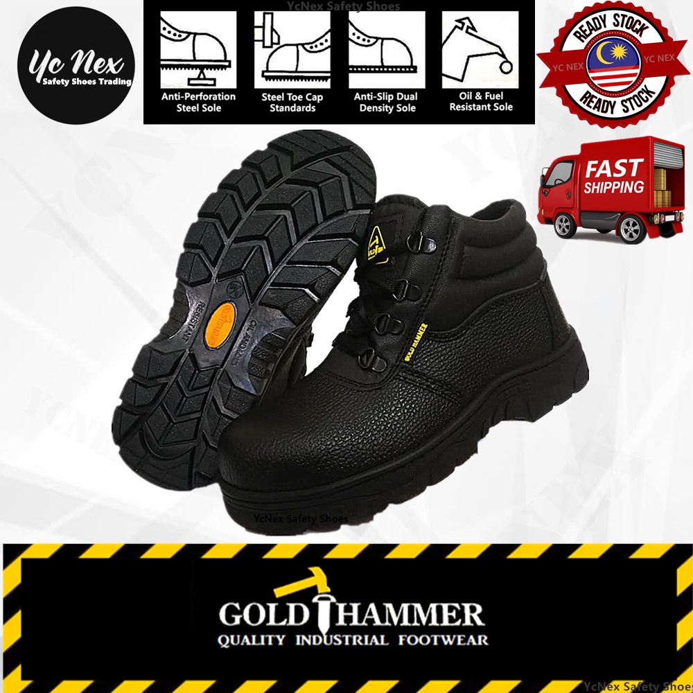 SAFETY SHOES / SAFETY BOOTS MID CUT STEEL TOE CAP BLACK 524 | 522 | 018 | 123