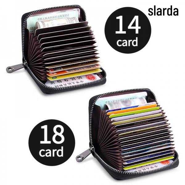 Organ Card Holder RFID Anti-theft Ladies Card Holder Men's Card Holder Multifunctional Zipper Small Wallet
