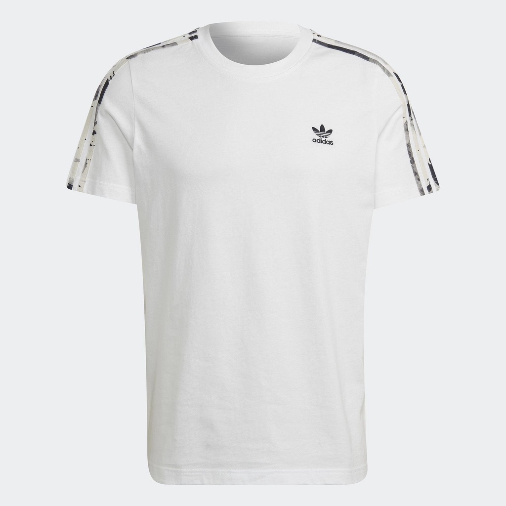 adidas Lifestyle 3-Stripes Camo Tee Men White HK2798