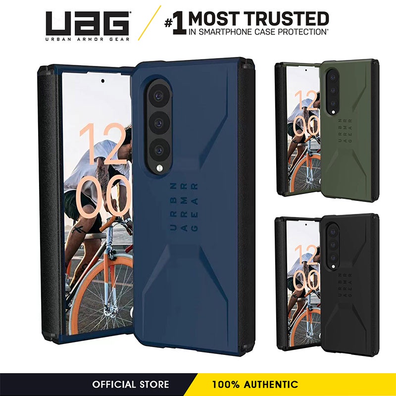 UAG Civilian Series Designed for Samsung Galaxy Z Fold 4 Case Sleek Ultra-Thin Shock-Absorbent Protective Cover