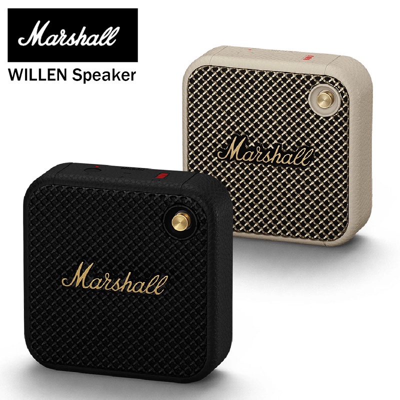 Marshall Willen Bluetooth 5.1 Wireless Speaker 15 Hours Playtime Portable Outdoor Waterproof High Bass Speaker