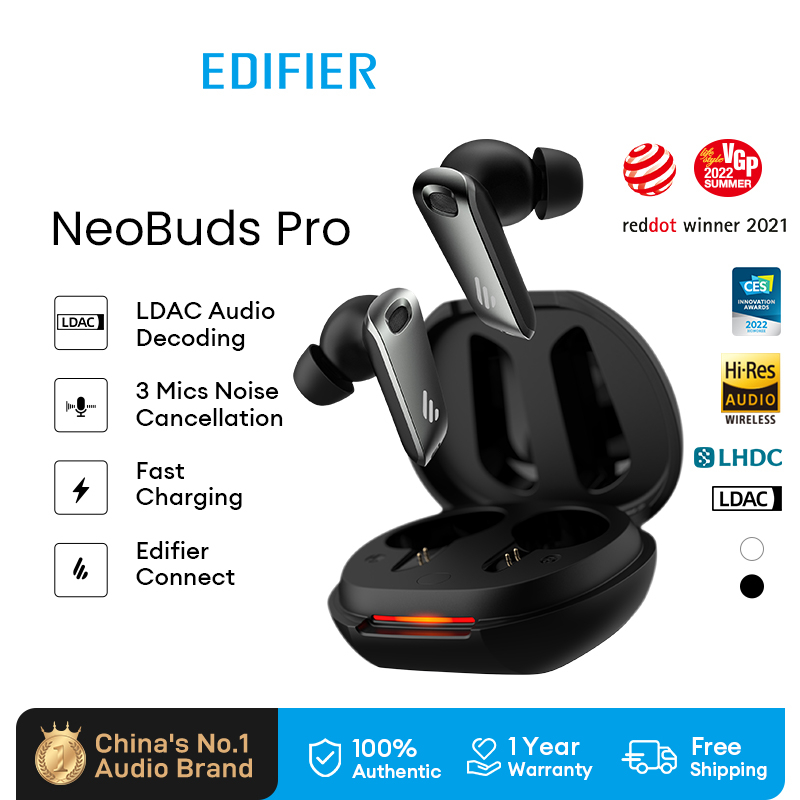 Edifier Neobuds Pro Bluetooth Earphone Wireless Earbuds Hi-Res Hybrid Active Noise Cancelling with LDAC&amp;LHDC ear buds wireless earpiece TWS Bluetooth Earbuds Earphones