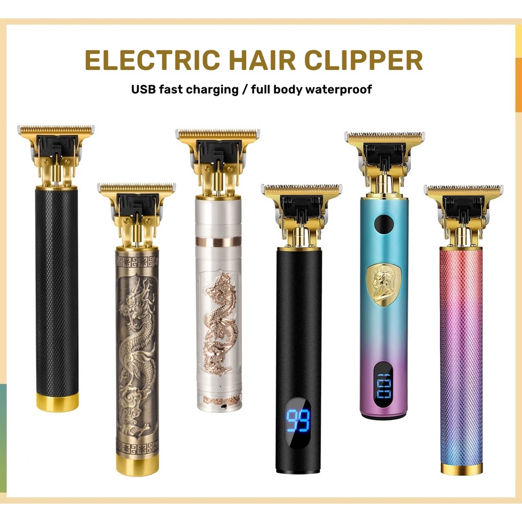 【LOCAL STOCK】Electric Hair Clipper Rechargeable Hair Trimmer Beard Trimmer Barber Haircut Tools Children's Hair Clipper
