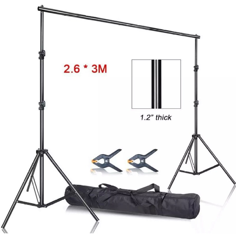 [SG LOCAL] Cheapest Portable! Ready Stocks High Quality Heavy Duty Photography Backdrop Stand | Background Stand |