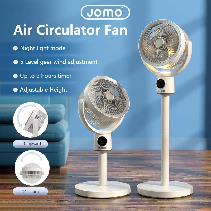 Cordless Air Circulation Fan Standing Fan Floor Fan Adjustable Height USB Charging 4000mAh/8000mAh